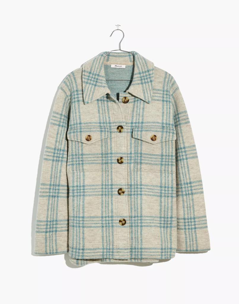 商品Madewell|Boiled Wool Shirt-Jacket in Plaid,价格¥1042,第7张图片详细描述