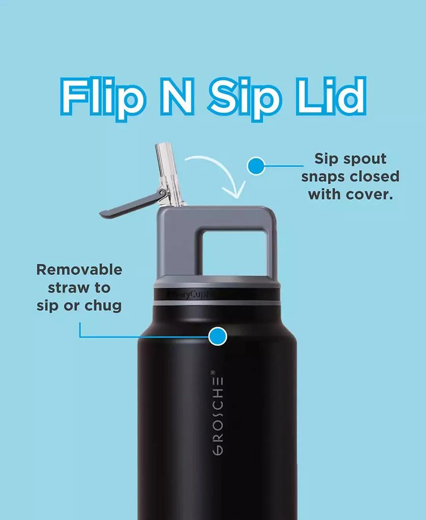 Alpine Flip 'N Sip Insulated, Leakproof Water Bottle with Straw, 40 OZ 商品