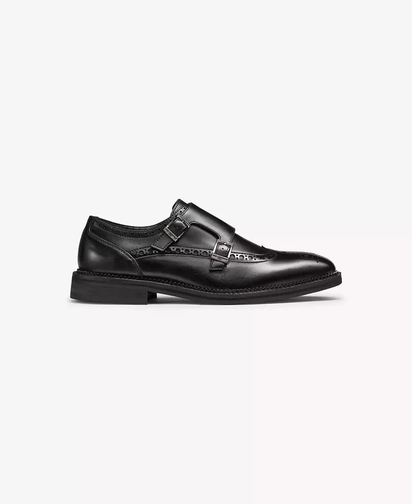 Men's Double Buckle Monk Strap Wingtip Dress Shoes 商品