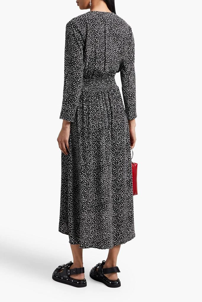 商品Maje|Printed cupro-blend crepe de chine midi dress,价格¥635,第1张图片
