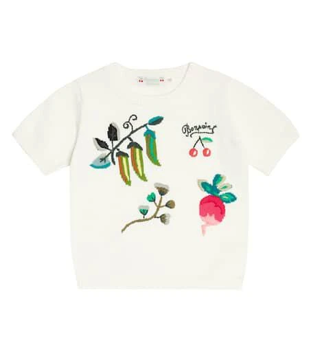商品Bonpoint|Akita intarsia-knit cotton sweater,价格¥1149,第1张图片