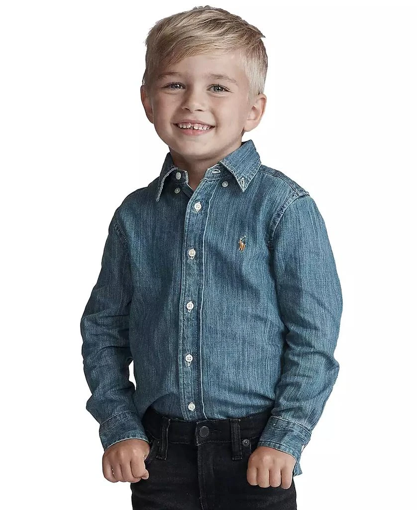 Toddler and Little Boys Cotton Chambray Shirt 商品