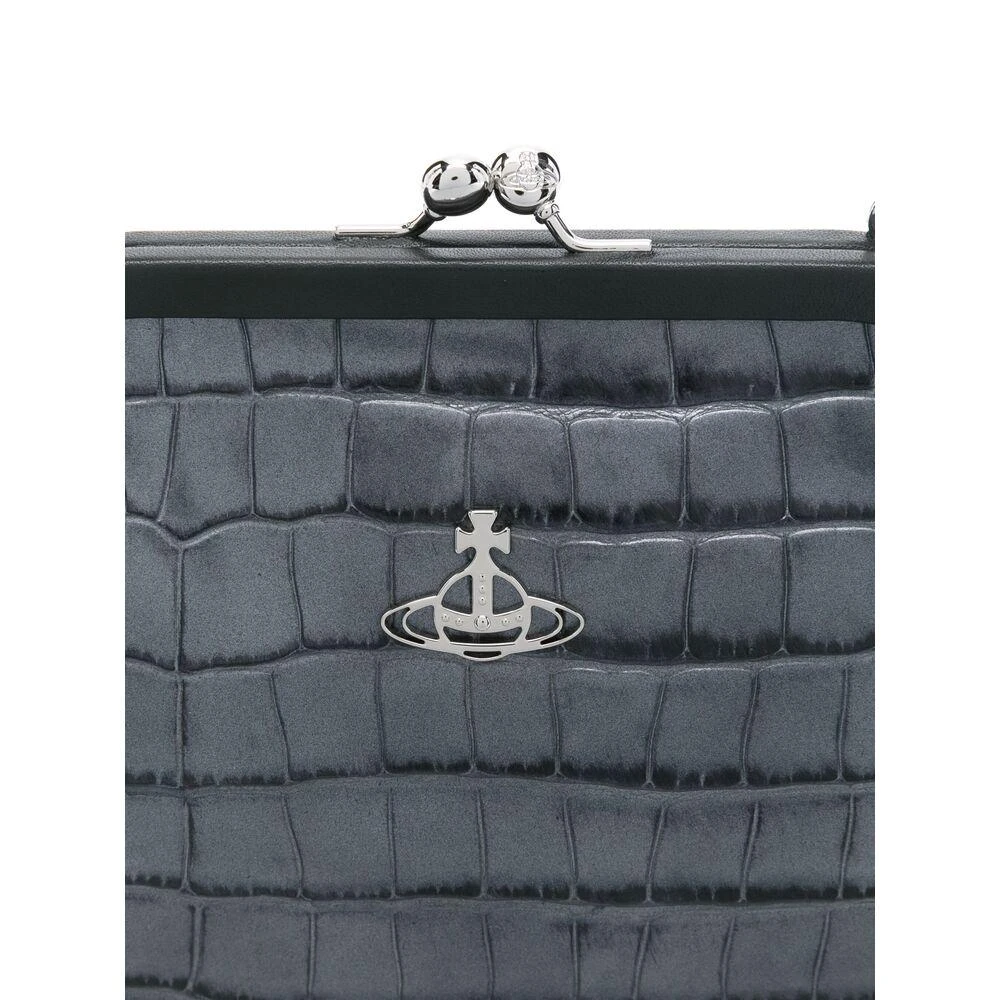 商品【商品预售7天】 Vivienne Westwood|Vivienne Westwood 女士手提包 4B01000AWL00A2N405 灰色,价格¥2883,第4张图片详细描述
