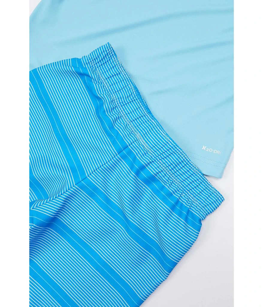 商品Hurley|UPF 50+ Long Sleeve T-Shirt & Swim Trunks Two-Piece Set (Little Kids),价格¥329,第2张图片详细描述