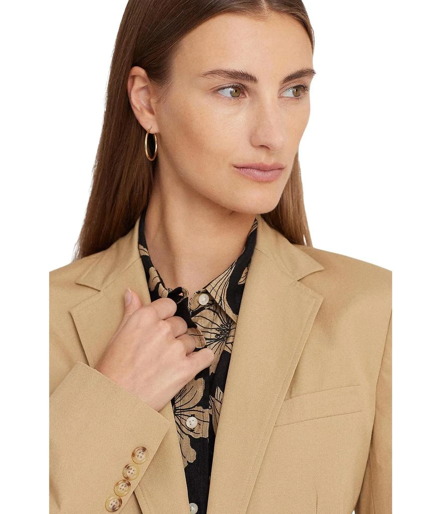 商品Ralph Lauren|Petite Cotton Twill Blazer,价格¥1192,第3张图片详细描述