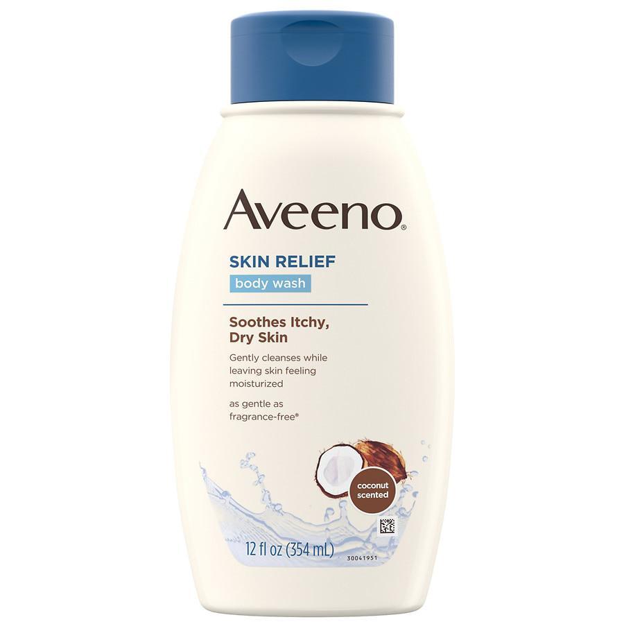 商品Aveeno|Skin Relief Oat Body Wash With Coconut Scent Nourishing Coconut,价格¥45,第1张图片