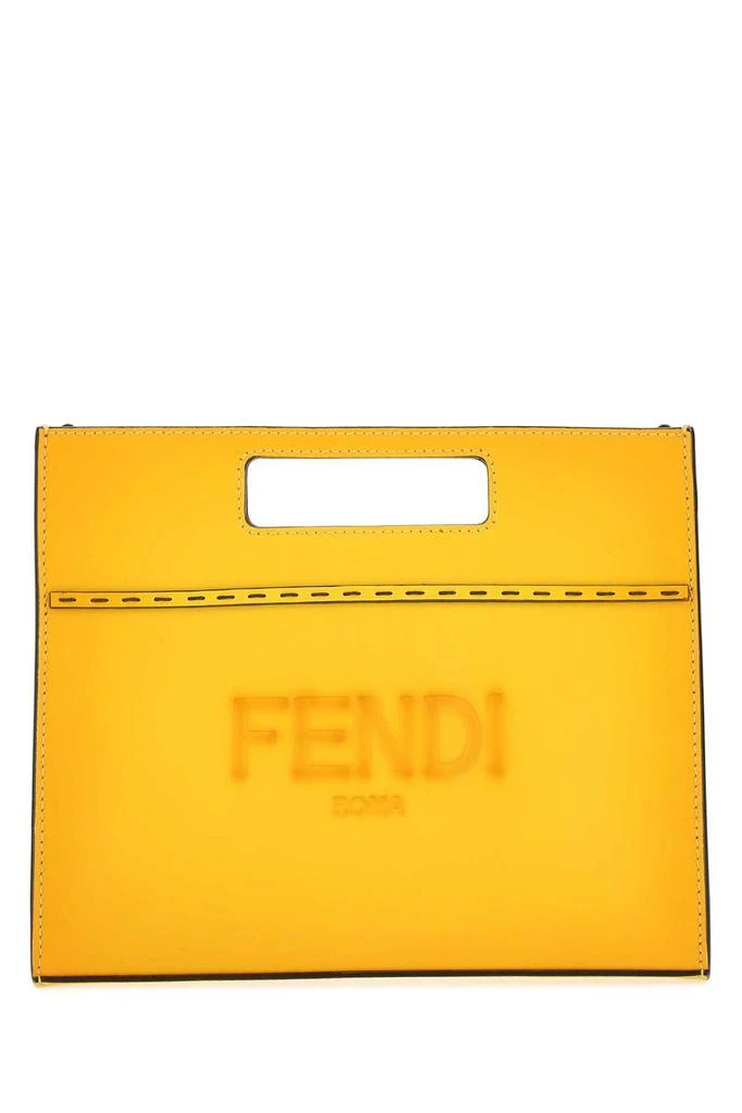 商品Fendi|Fendi Logo Debossed Mini Shopper Bag,价格¥7599,第1张图片