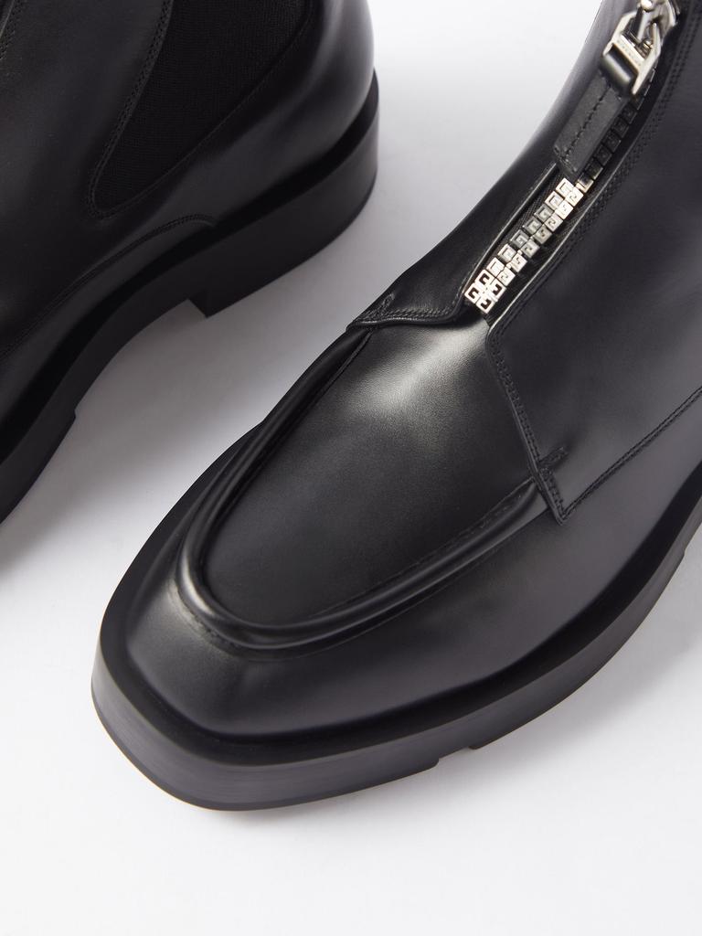 4G-zip leather ankle boots商品第3张图片规格展示