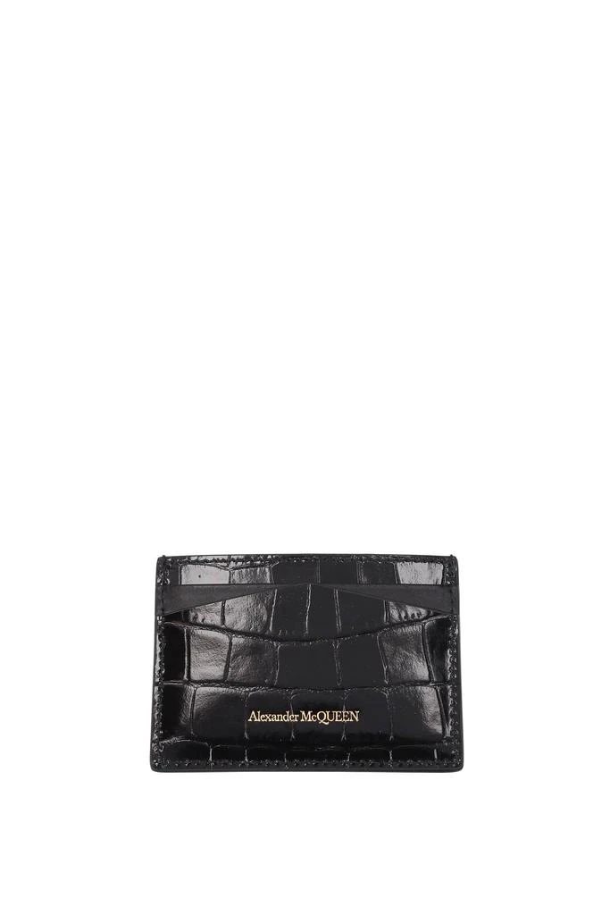 商品Alexander McQueen|Document holders Leather Black,价格¥1299,第2张图片详细描述