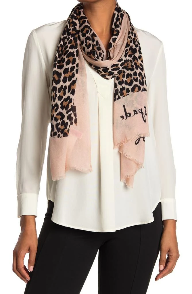 商品Kate Spade|leopard print oblong scarf,价格¥150,第1张图片