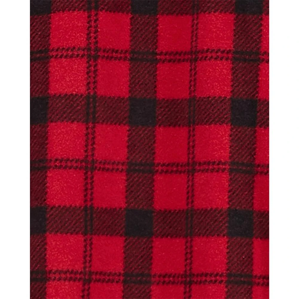 商品Carter's|Little Kids One-Piece Plaid Fleece Footie Pajama,价格¥67,第2张图片详细描述