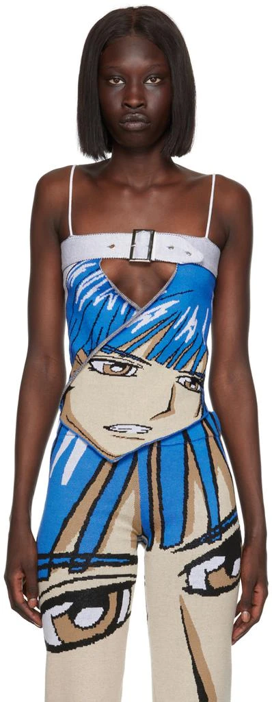 商品1XBLUE|SSENSE Exclusive Blue Anime Tank Top,价格¥722,第1张图片