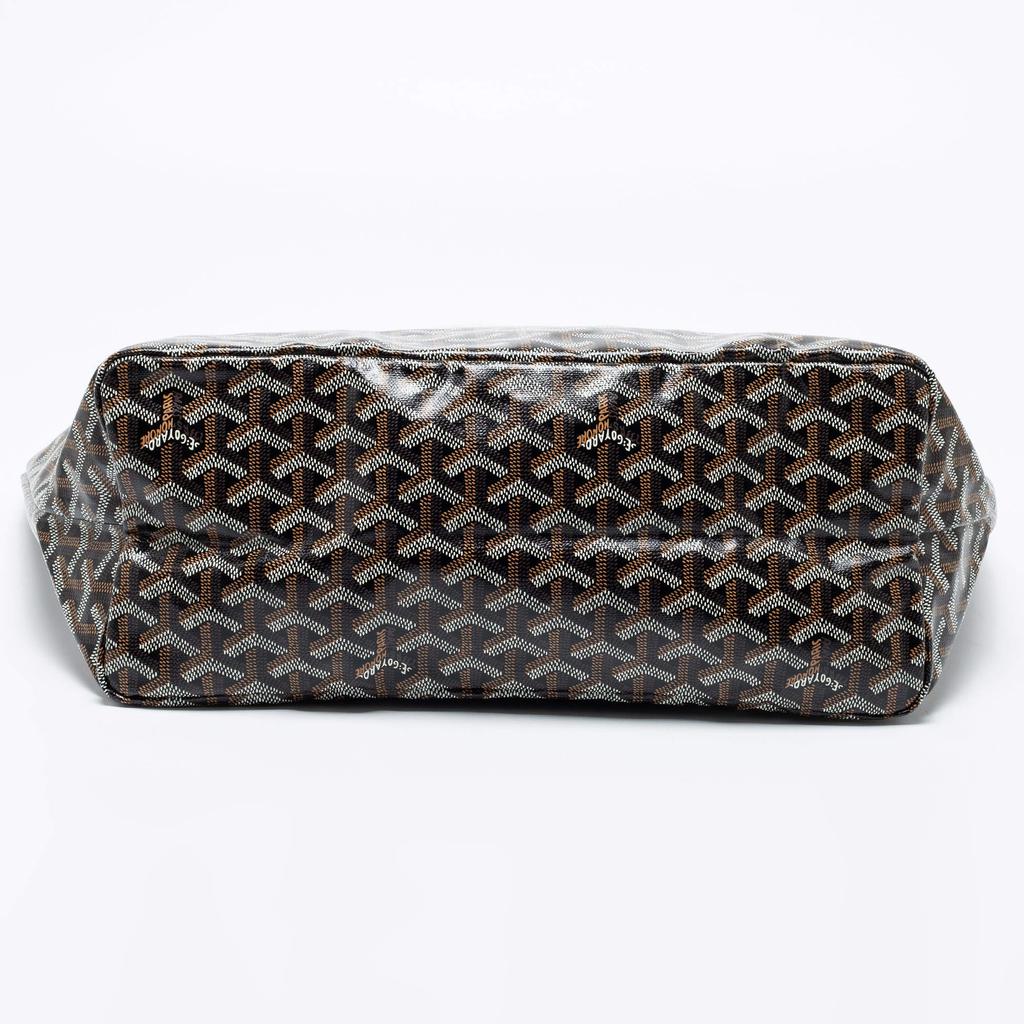 Goyard Black Goyardine Coated Canvas and Leather Saint Louis PM Tote商品第6张图片规格展示