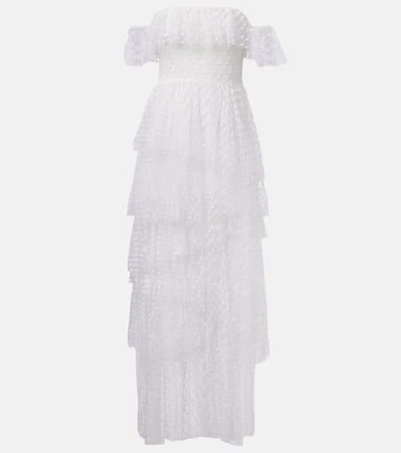 商品Alexandra Miro|Carmen polka-dot tulle maxi dress,价格¥8498,第1张图片