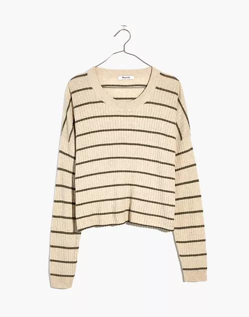 Lawson Crop Pullover Sweater in Stripe商品第4张图片规格展示