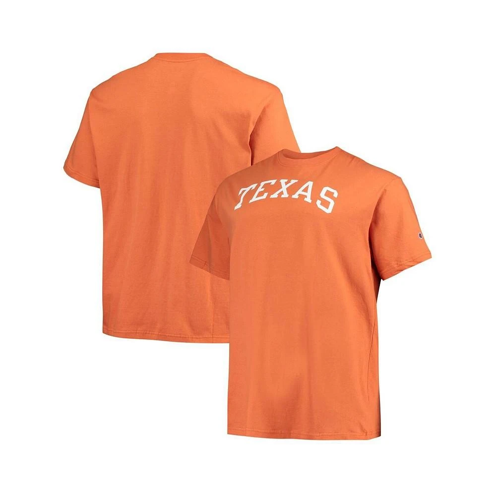 商品CHAMPION|Men's Texas Orange Texas Longhorns Big and Tall Arch Team Logo T-shirt,价格¥222,第1张图片