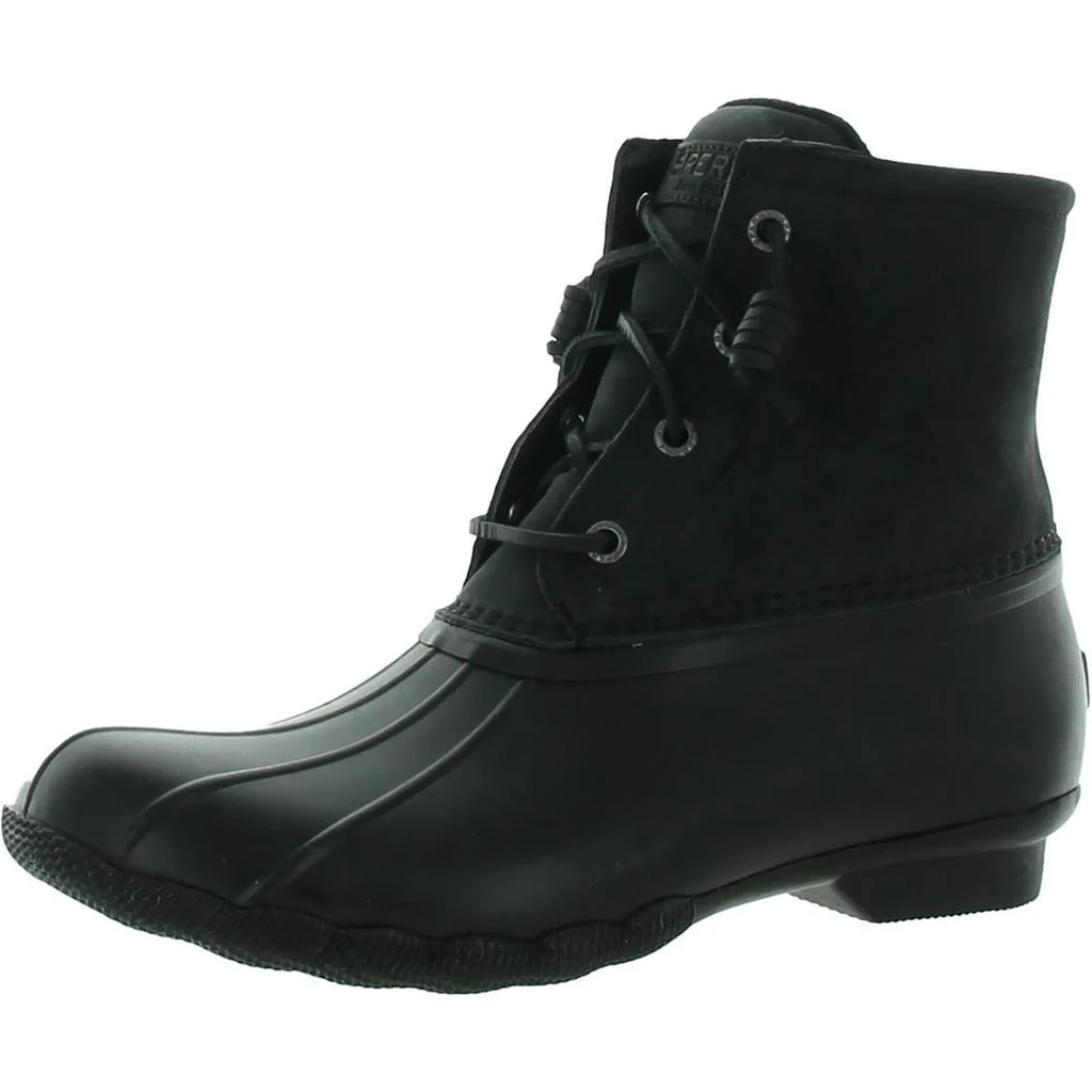 商品Sperry|Saltwater Womens Leather Ankle Rain Boots,价格¥526,第1张图片