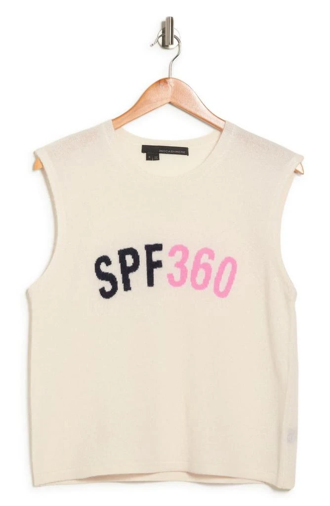 商品360 Cashmere|SPF 360 Graphic Cashmere Tank Top,价格¥427,第3张图片详细描述