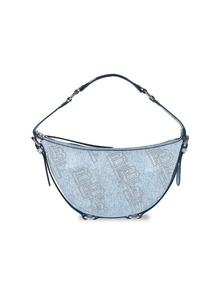 商品by FAR|By Far Embellished Denim Shoulder Bag,价格¥2869,第1张图片
