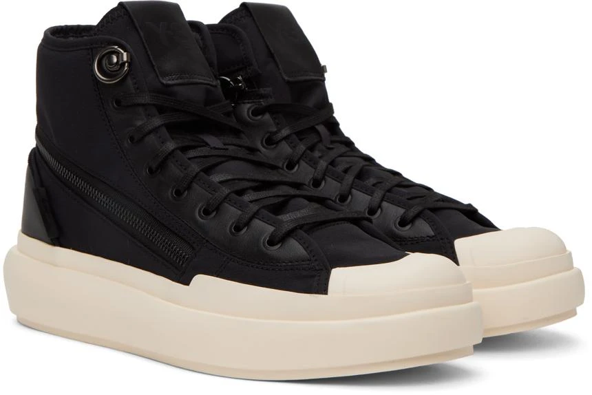 商品Y-3|Black Ajatu Court High Sneakers,价格¥2103,第4张图片详细描述