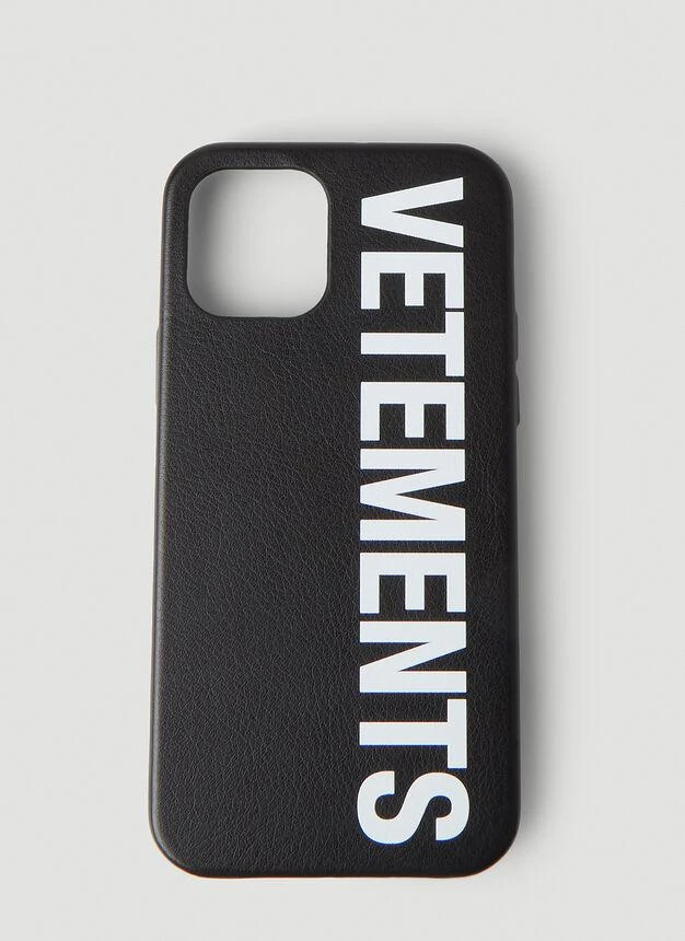 商品Vetements|Big Logo iPhone Case in Black,价格¥842,第1张图片