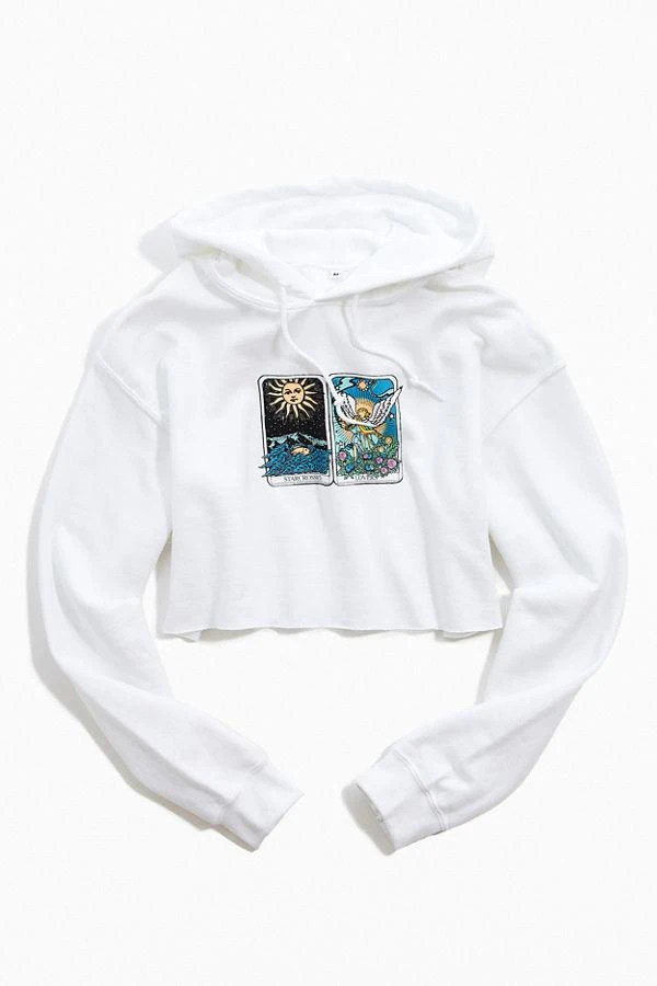 商品Urban Outfitters|Tarot Card Cropped Hoodie Sweatshirt,价格¥227,第5张图片详细描述