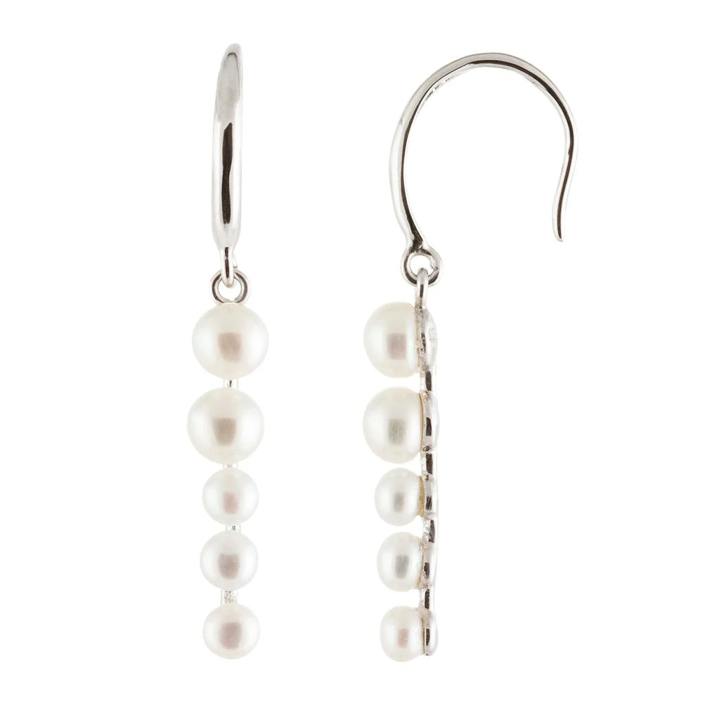 商品Splendid Pearls|Sterling Silver Graduated Freshwater Pearl Earrings,价格¥278,第1张图片