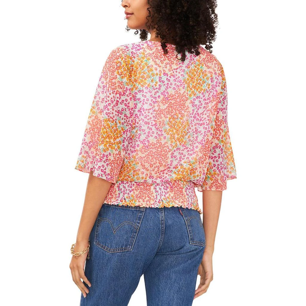 商品Sam and Jess|Sam and Jess Womens   Floral Print Chiffon Blouse,价格¥107,第2张图片详细描述