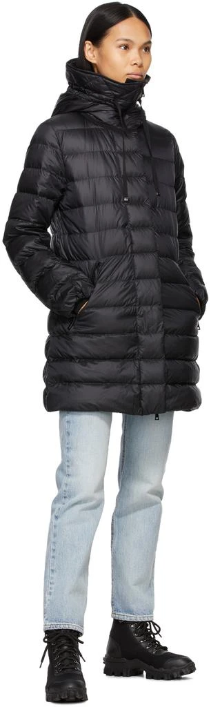 商品Moncler|Black Down Gnosia Mid-Length Coat,价格¥14400,第4张图片详细描述