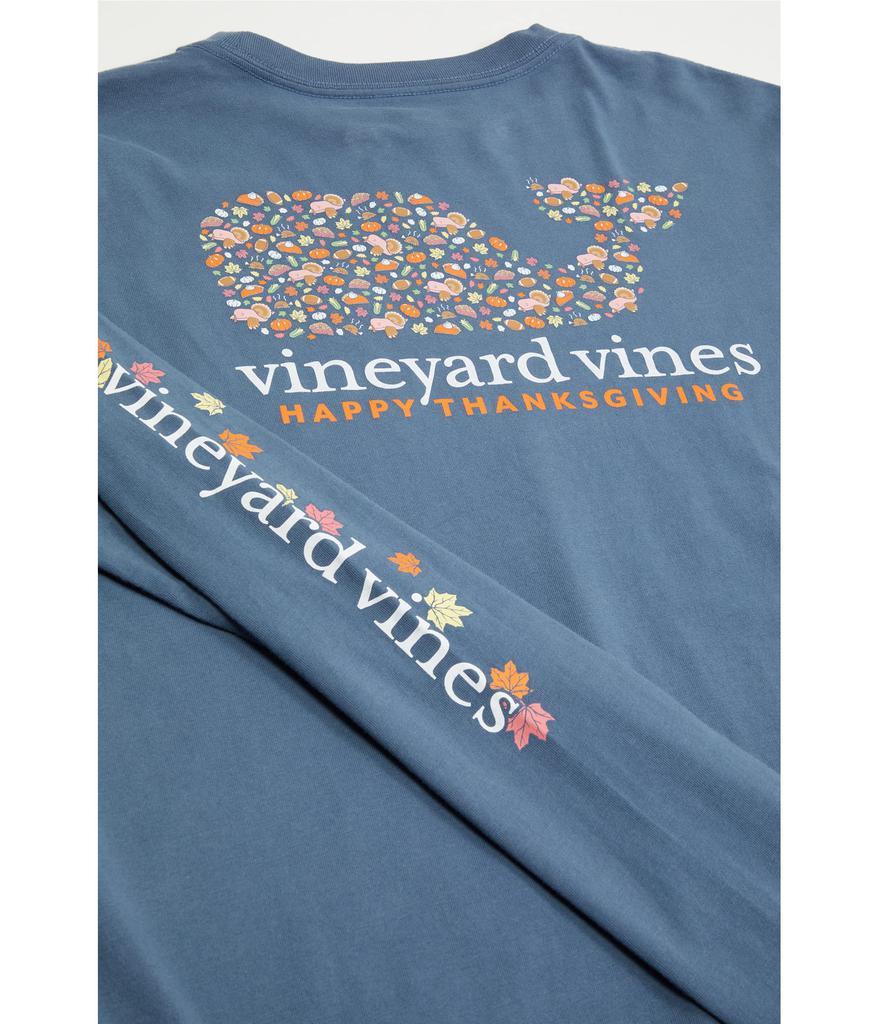 商品Vineyard Vines|Long Sleeve Thanksgiving Pocket T-Shirt (Toddler/Little Kids/Big Kids),价格¥193,第4张图片详细描述