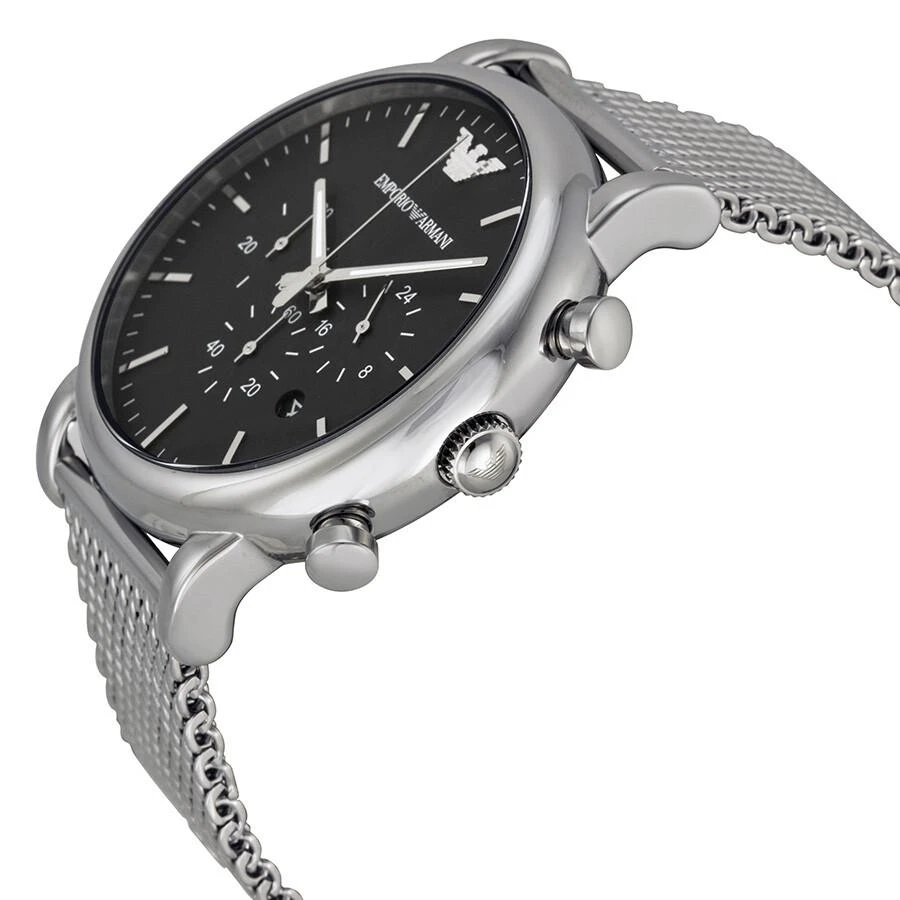 商品Emporio Armani|阿玛尼经典计时码表黑色表盘男士手表 AR1808,价格¥836,第2张图片详细描述