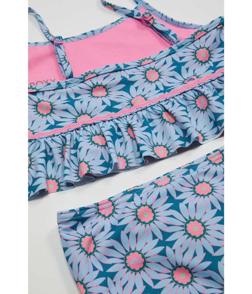 商品Roxy|Bold Florals Crop Top Swimsuit Set (Toddler/Little Kids/Big Kids),价格¥247,第2张图片详细描述