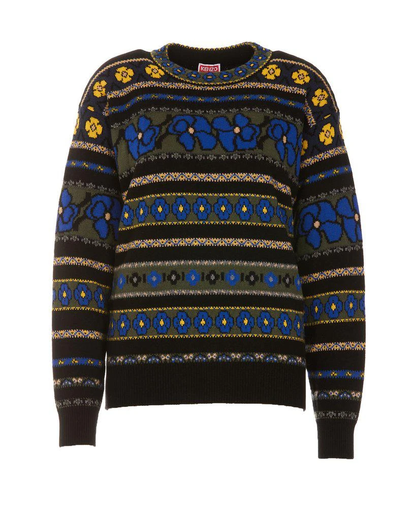 商品Kenzo|Kenzo Jacquard Crewneck Knit Jumper,价格¥2397,第1张图片