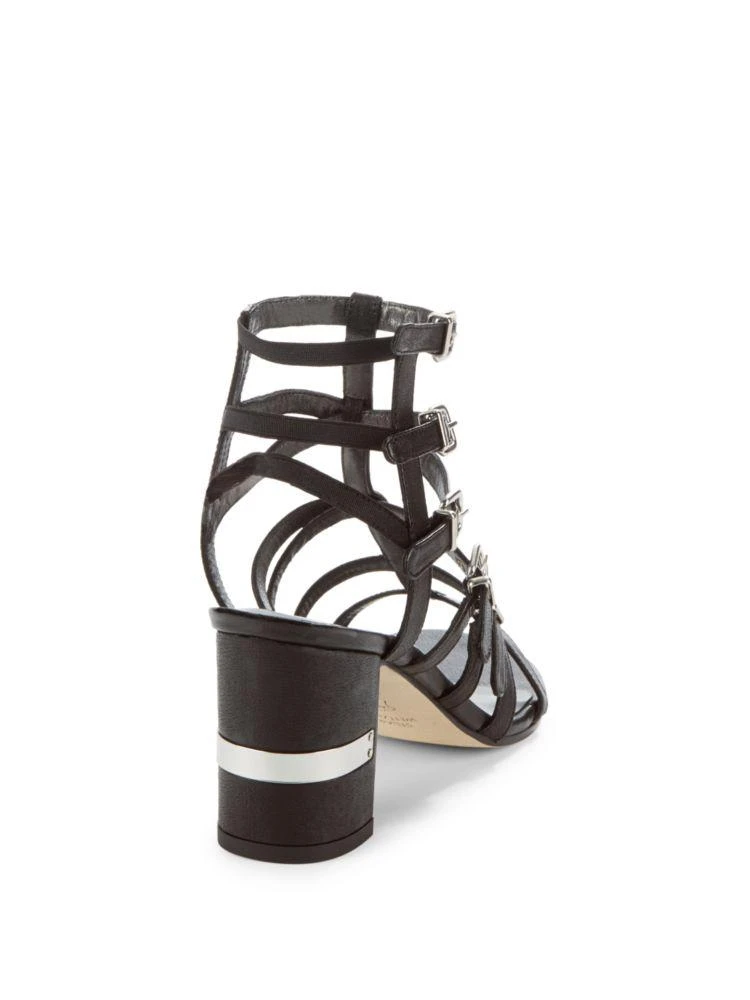 商品Stuart Weitzman|Chariot Leather Cage Sandals,价格¥786,第2张图片详细描述