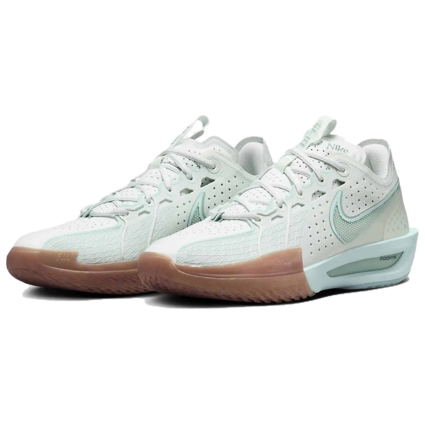 商品[国内直发] NIKE|Air Zoom G.T. Cut 3 柔软舒适 低帮 篮球鞋 男女同款 浅绿色,价格¥1719,第4张图片详细描述
