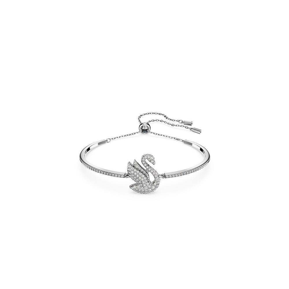 商品Swarovski|Crystal Swan Iconic Swan Bangle,价格¥1324,第1张图片
