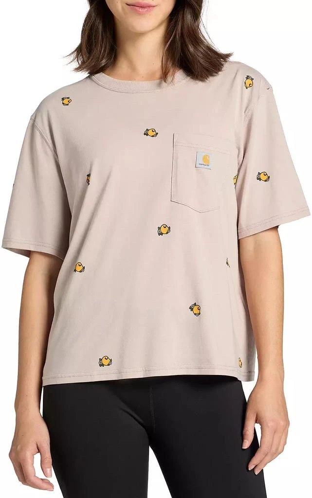 商品Carhartt|Carhartt Women's Boxy Fit Allover Print Short Sleeve T-Shirt,价格¥190,第1张图片