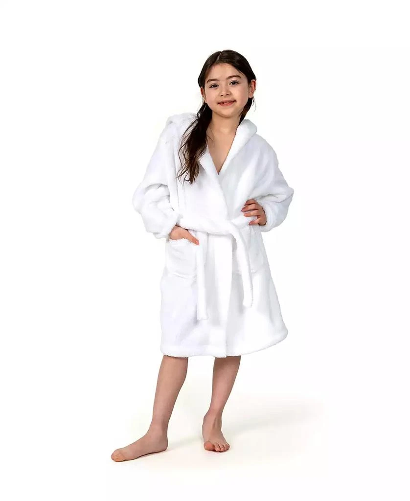 商品Linum Home Textiles|Kids Super Plush Double Brushed Hooded Polyester Bathrobe,价格¥314,第4张图片详细描述
