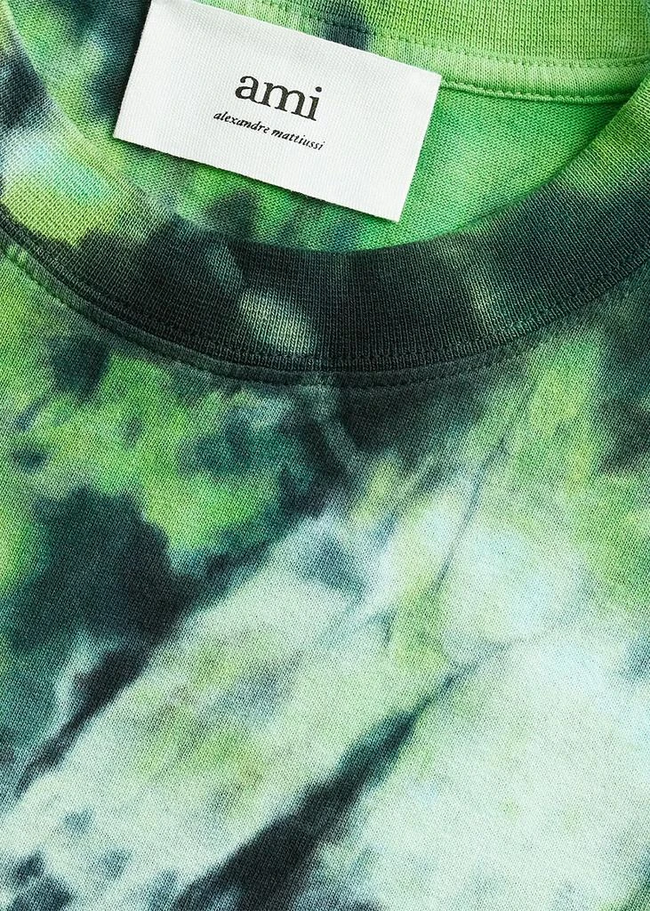 商品AMI|AMI Alexandre Mattiussi Green Tie Dye T-Shirt,价格¥509,第5张图片详细描述