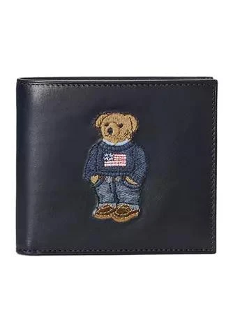 商品Ralph Lauren|Polo Bear Leather Billfold Wallet,价格¥770,第1张图片