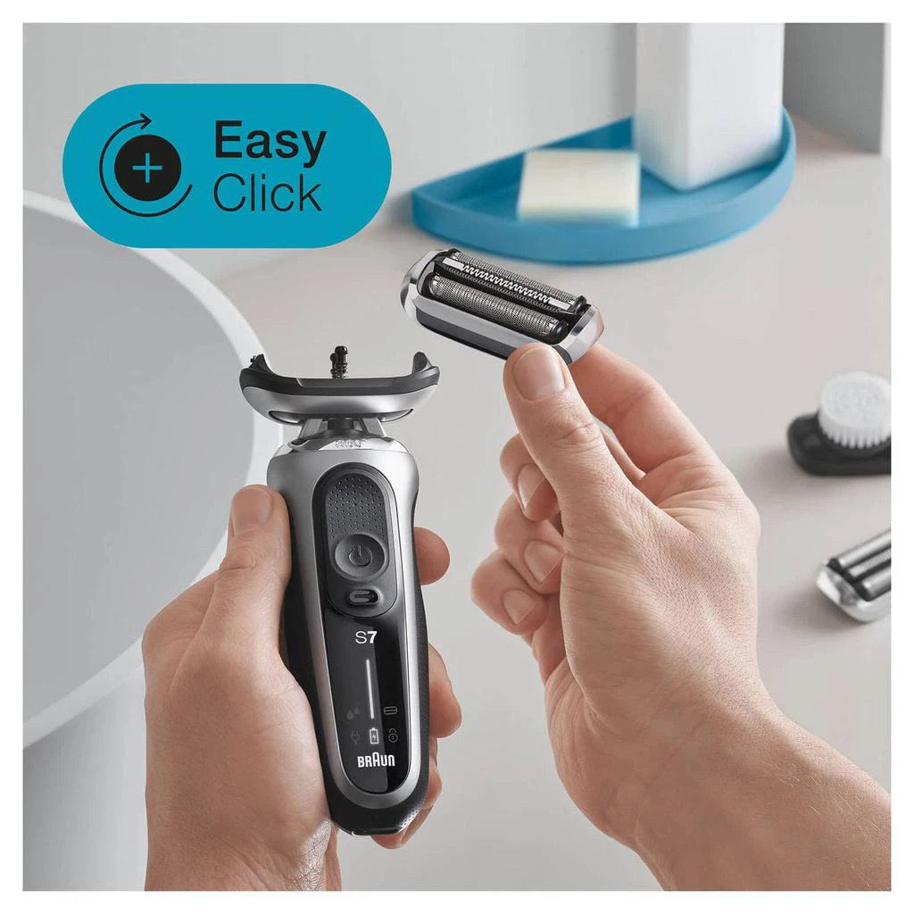 商品Braun|Braun Series 7 73S Electric Shaver Head Replacement, Silver,价格¥510,第3张图片详细描述