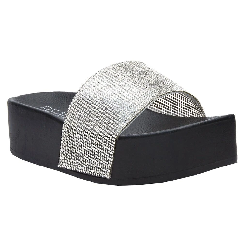 商品BEACH by Matisse|Retreat Rhinestone Platform Sandals,价格¥241,第2张图片详细描述