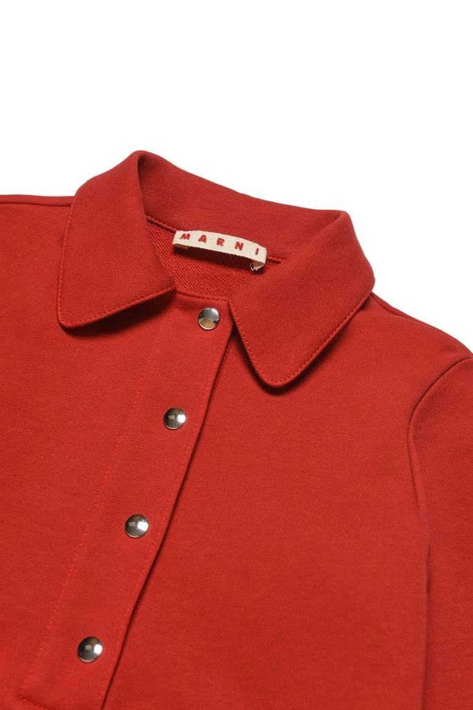 商品Marni|Marni Kids Logo Printed Long-Sleeved Polo Dress,价格¥889,第3张图片详细描述