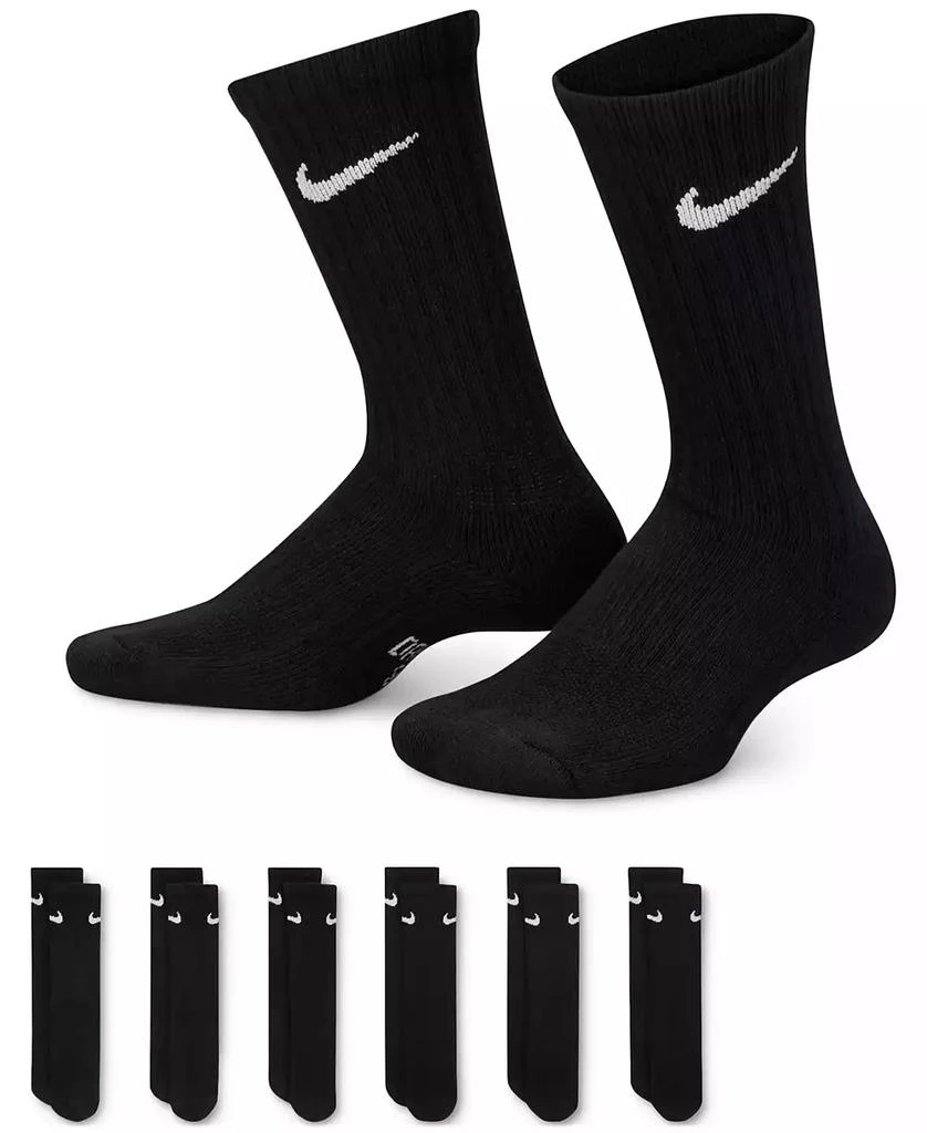 商品NIKE|Big Kids' Cushioned Crew Socks, 6 Pairs,价格¥118,第3张图片详细描述