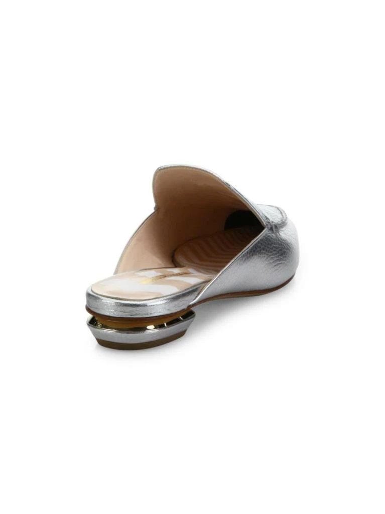 商品Nicholas Kirkwood|Beya Metallic Leather Flat Mules,价格¥1484,第3张图片详细描述