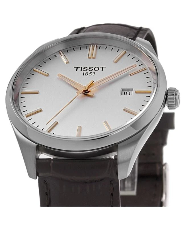 商品Tissot|Tissot PR 100 Quartz Silver Dial Brown Leather Strap Men's Watch T150.410.16.031.00,价格¥1711,第2张图片详细描述