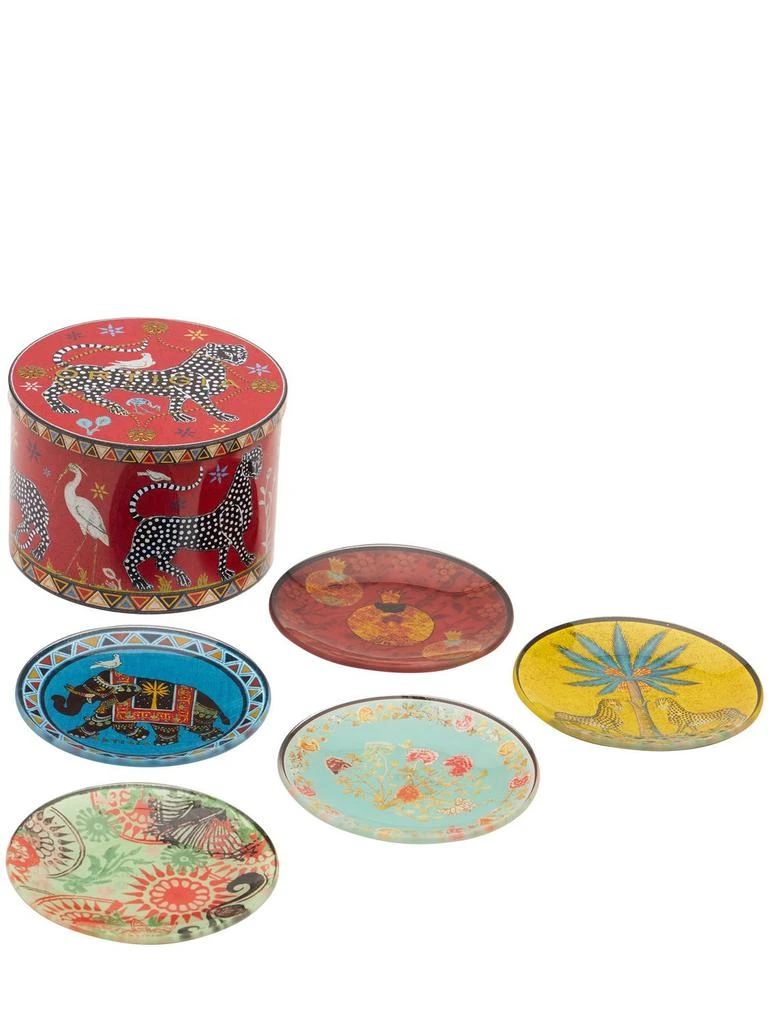 商品ORTIGIA|Set Of 5 Glass Plates & Tin,价格¥368,第1张图片