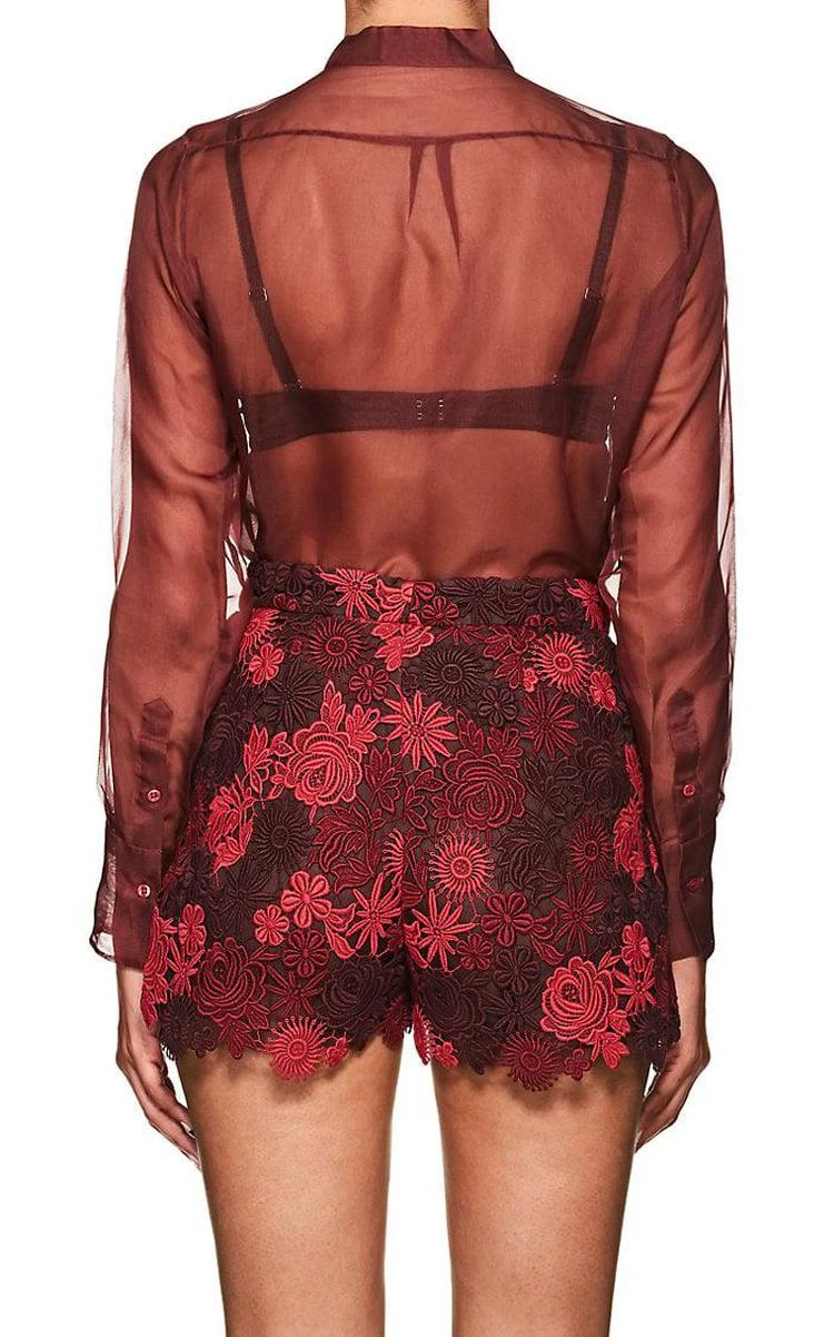 商品Valentino|Silk Organza Blouse,价格¥5970,第2张图片详细描述