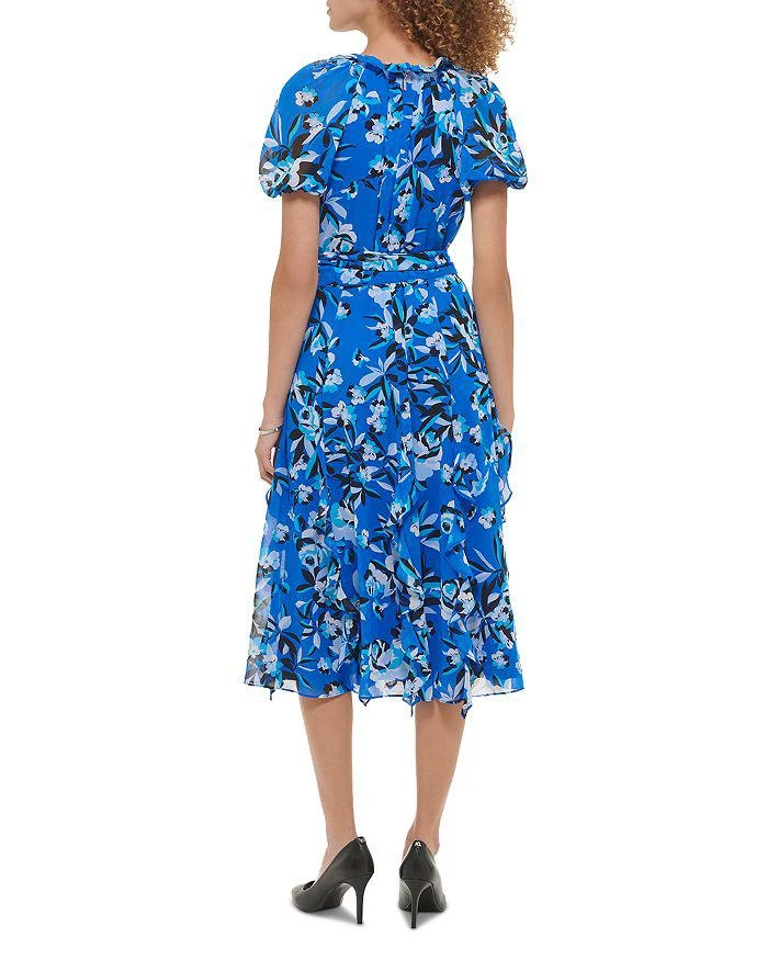 商品Karl Lagerfeld Paris|Printed Chiffon Ruffled Dress,价格¥354,第2张图片详细描述