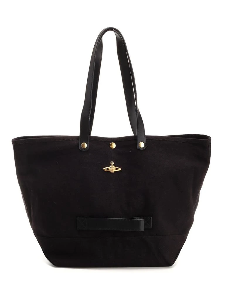 商品Vivienne Westwood|Vivienne Westwood Orb Plaque Tote Bag,价格¥1851,第1张图片